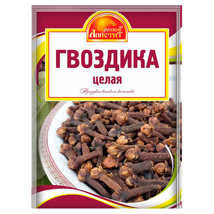 Гвоздика целая 10 гр Русский Аппетит