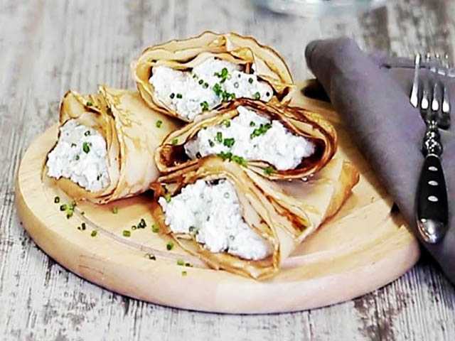 блин с творожным сыром